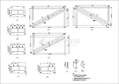 [节点详图]混凝土钢结构楼梯详图大全(22个)